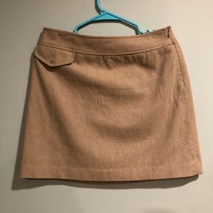 Banana republic tan wool mini skirt size 4